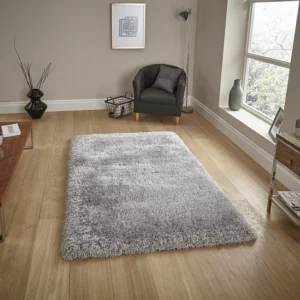 Montana Super Soft Shaggy Rug - Silver - 230x150cm