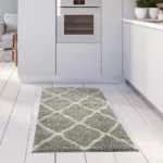 Moroccan Grey Shaggy Rug |